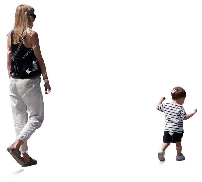 Family walking person png (16629)