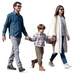 Family walking people png (15691) - miniature