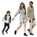 Family walking human png (15739) | MrCutout.com - miniature