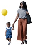 Family walking people png (16133) - miniature
