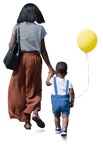 Family walking people png (16135) - miniature