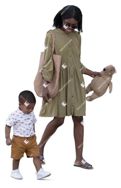 Family walking human png (15566)