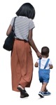 Family walking people png (16960) - miniature