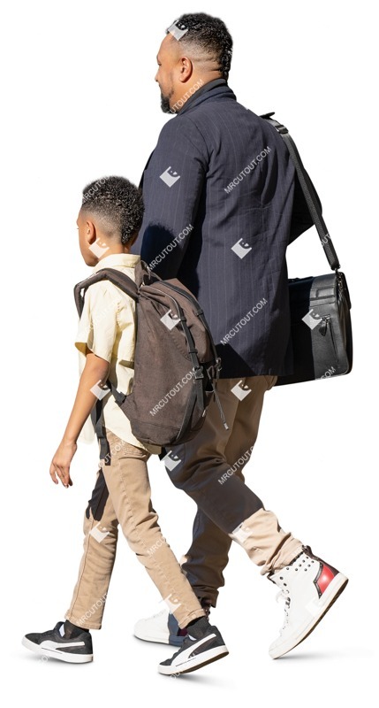 Family walking photoshop people (17980)