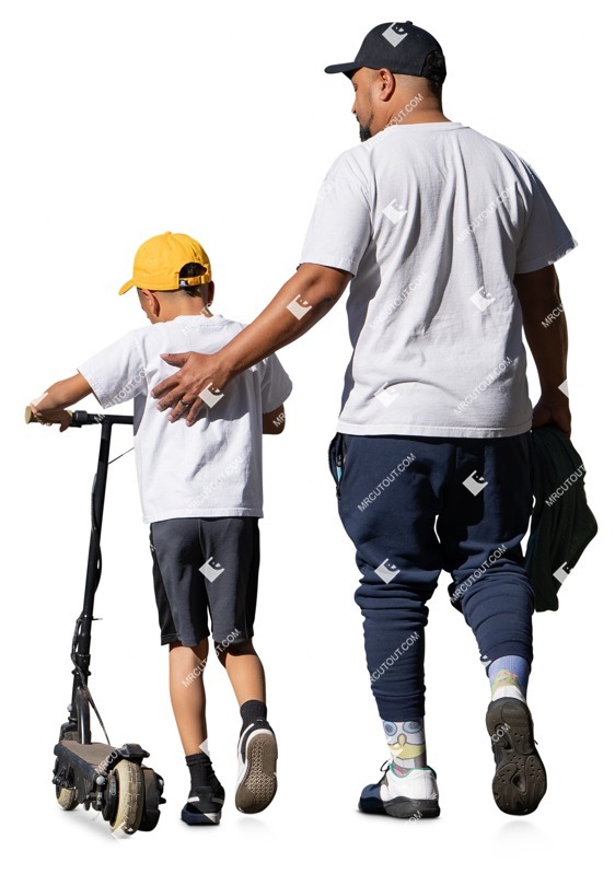 Family walking people png (17072)