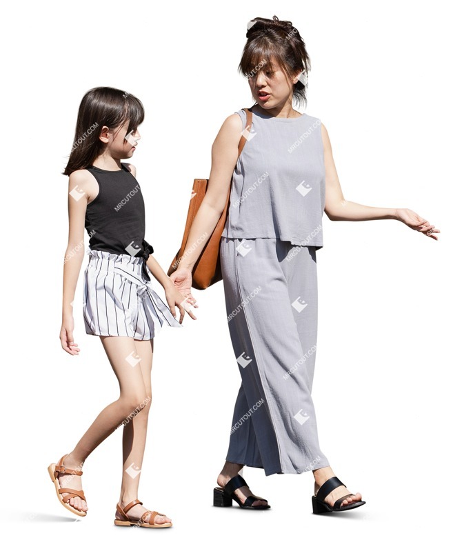 Family walking people png (18136)