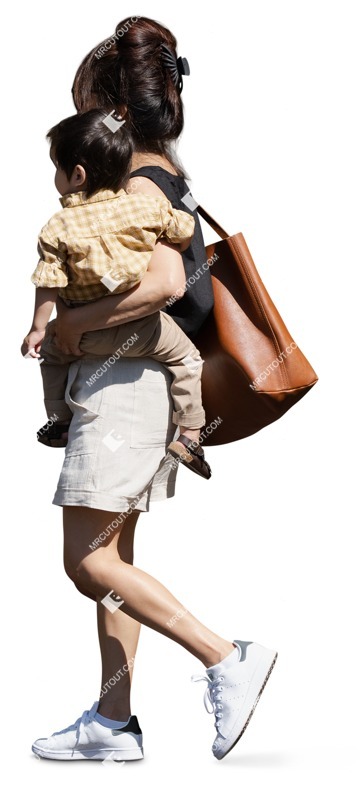 Family walking people png (17507)