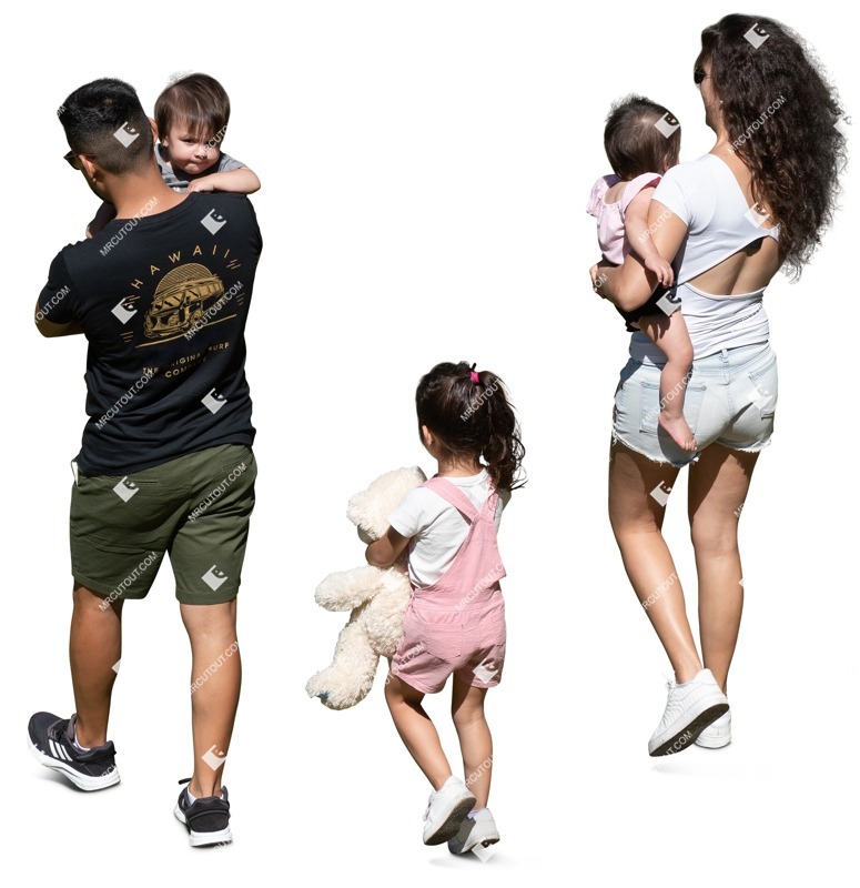 Family walking people png (16934)