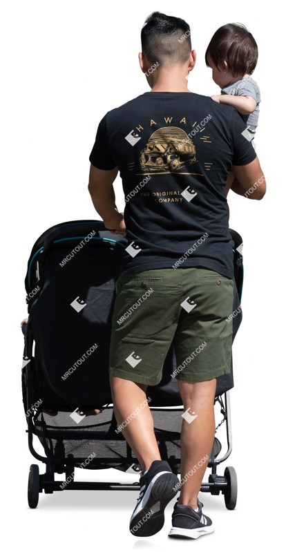 Family walking cut out pictures (17614)