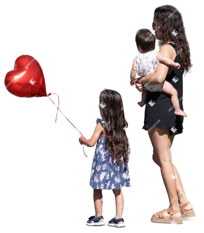 Family walking people png (16554)