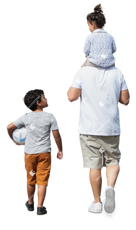 Family walking people png (18147)