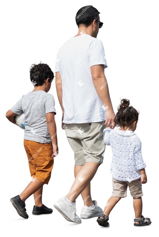 Family walking people png (17058)