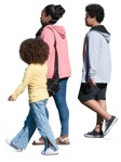 Family walking people png (17804) - miniature