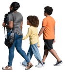 Family walking people png (17234) - miniature