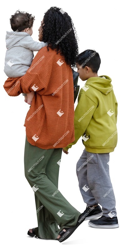 Family walking people png (18613)