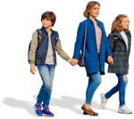 Family walking  (5962) - miniature