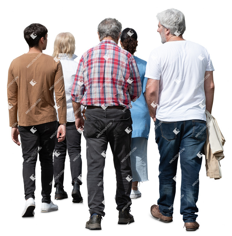 Family walking people png (20418)