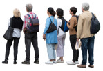 Family with a baggage standing people png (20415) - miniature