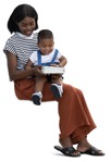 Family with a book png people (16249) - miniature