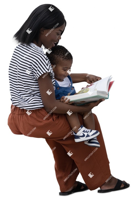 Family with a book png people (16466)
