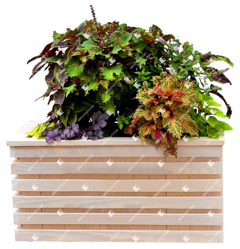 Cut out flower potted flower plant cutouts (8655)
