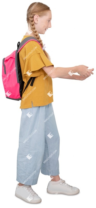 Girl child standing png people (7475)