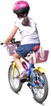 Girl cycling  (693) - miniature