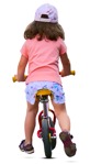 Girl cycling  (8038) - miniature