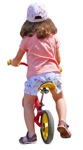 Girl cycling  (7910) - miniature