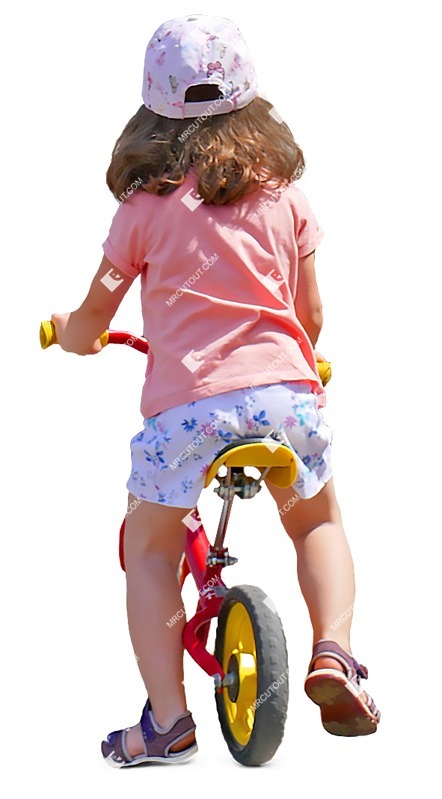 Girl cycling people png (7910)