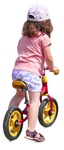 Girl cycling  (7885) - miniature