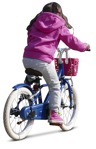 Girl cycling  (10629) - miniature