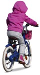 Girl cycling  (10628) - miniature