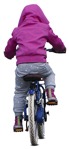 Girl cycling  (10627) - miniature