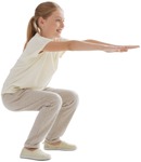 Girl exercising people png (3711) - miniature