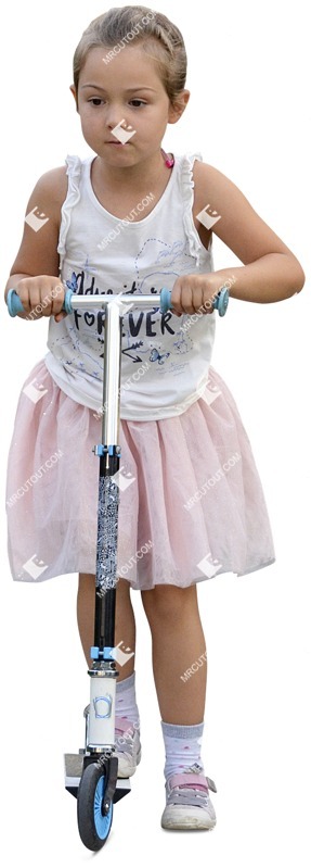 Girl playing cut out people (4417)