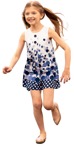 Girl playing cut out people (7072) - miniature