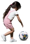 Girl playing soccer people png (16550) - miniature