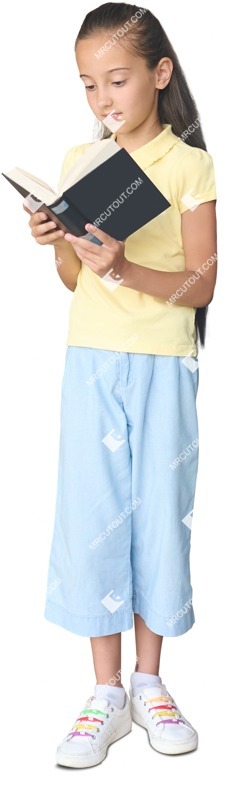 Girl reading a book person png (14466)