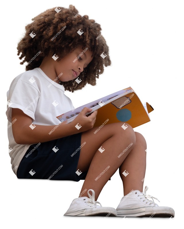 Girl reading a book people png (17435)