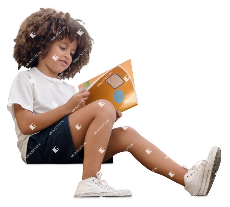Girl reading a book people png (17434)