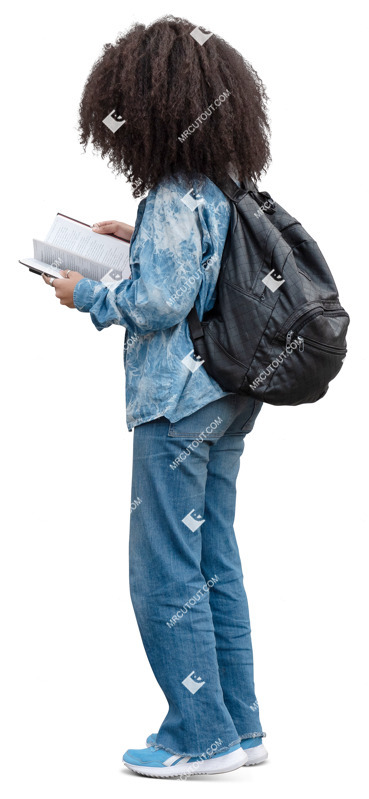 Girl reading a book png people (20240)