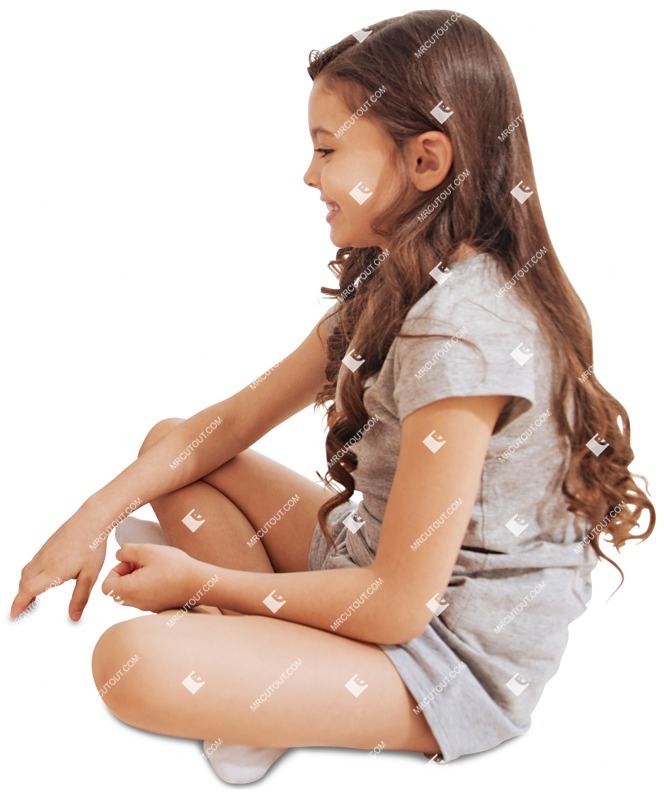 Girl sitting people png (3471)