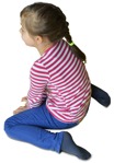 Girl sitting person png (2015) - miniature