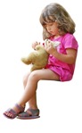 Girl sitting  (8149) - miniature
