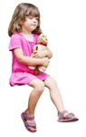 Girl sitting person png (8263) - miniature