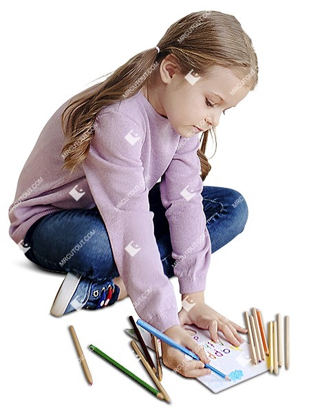 Girl sitting people png (8297)