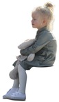 Girl sitting  (9195) - miniature