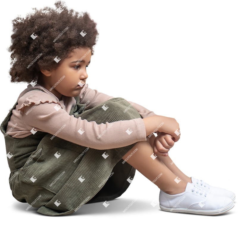 Girl sitting people png (12251)