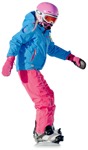 Girl skiing people png (2602) - miniature